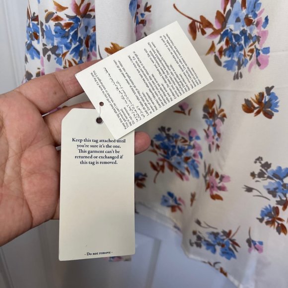 Abercrombie Dipped Waist Midi Floral Skirt XL Petite - NEW - Picture 12 of 16